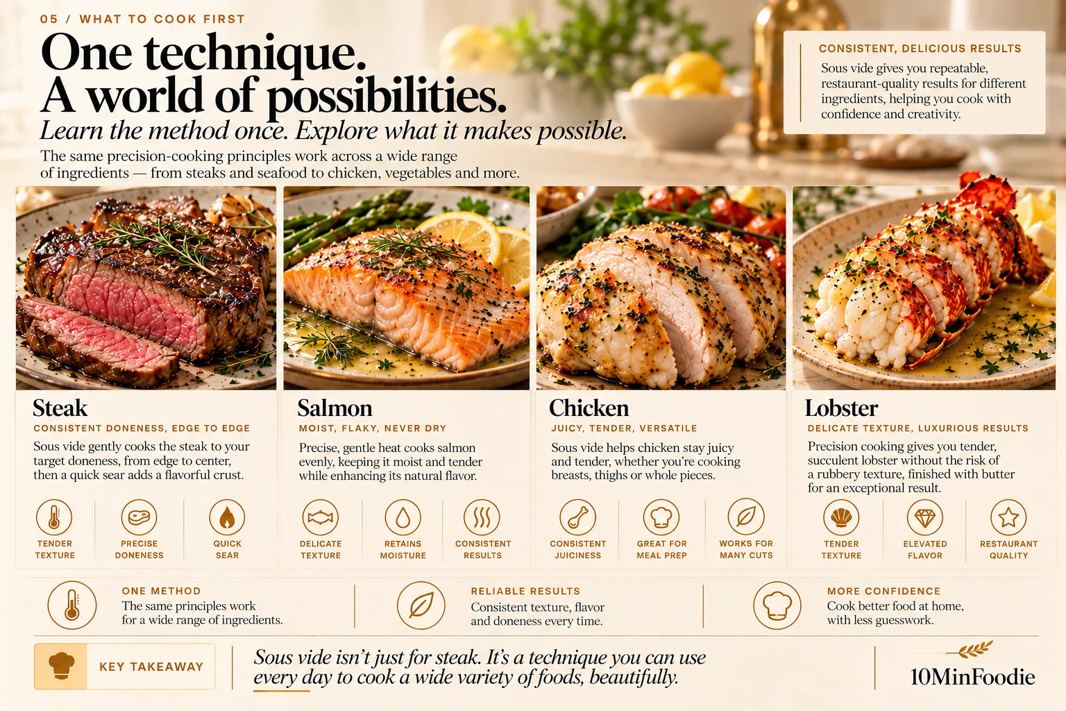 05 what to cook first — 10MinFoodie illustrated guide