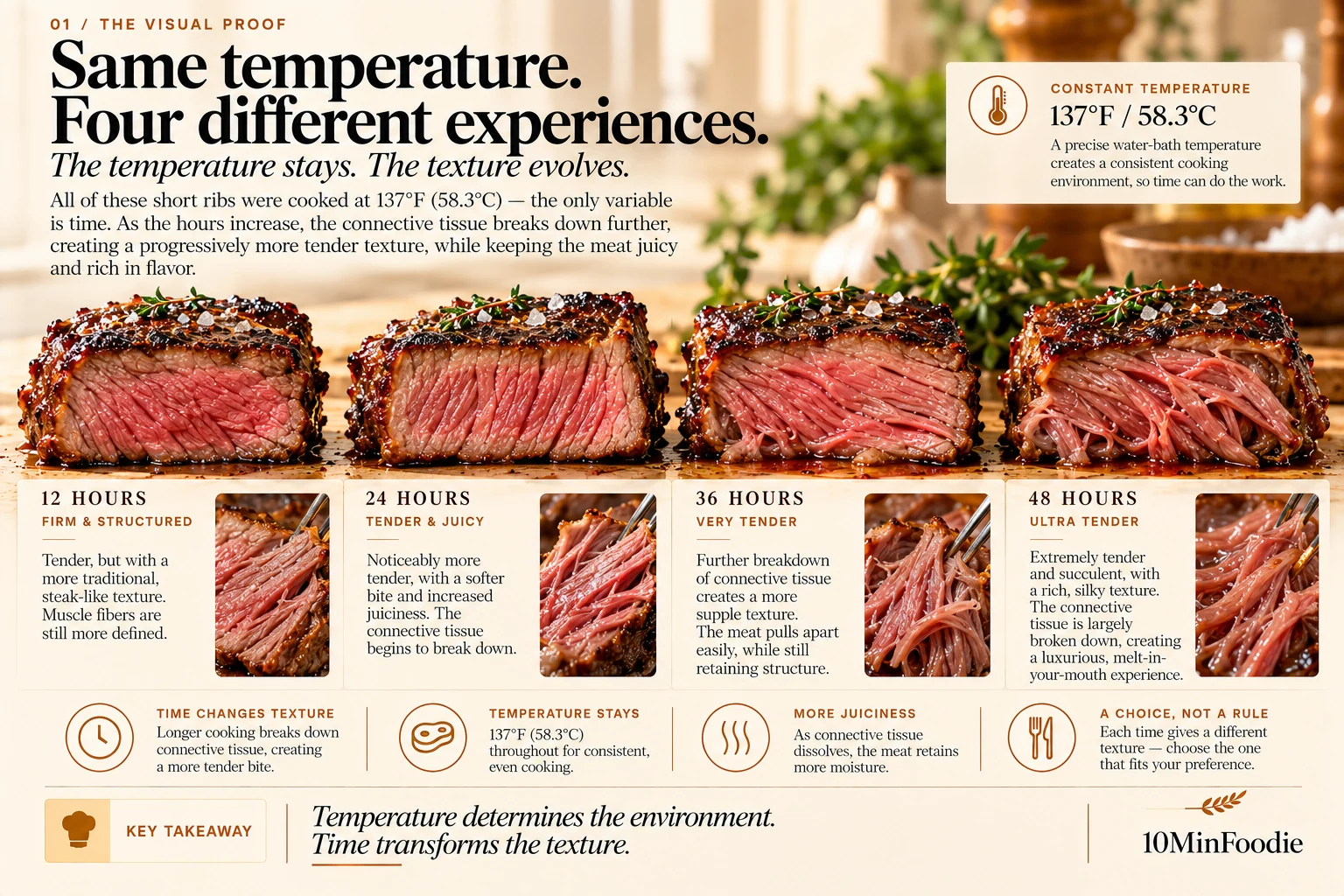 01 four textures — 10MinFoodie illustrated guide