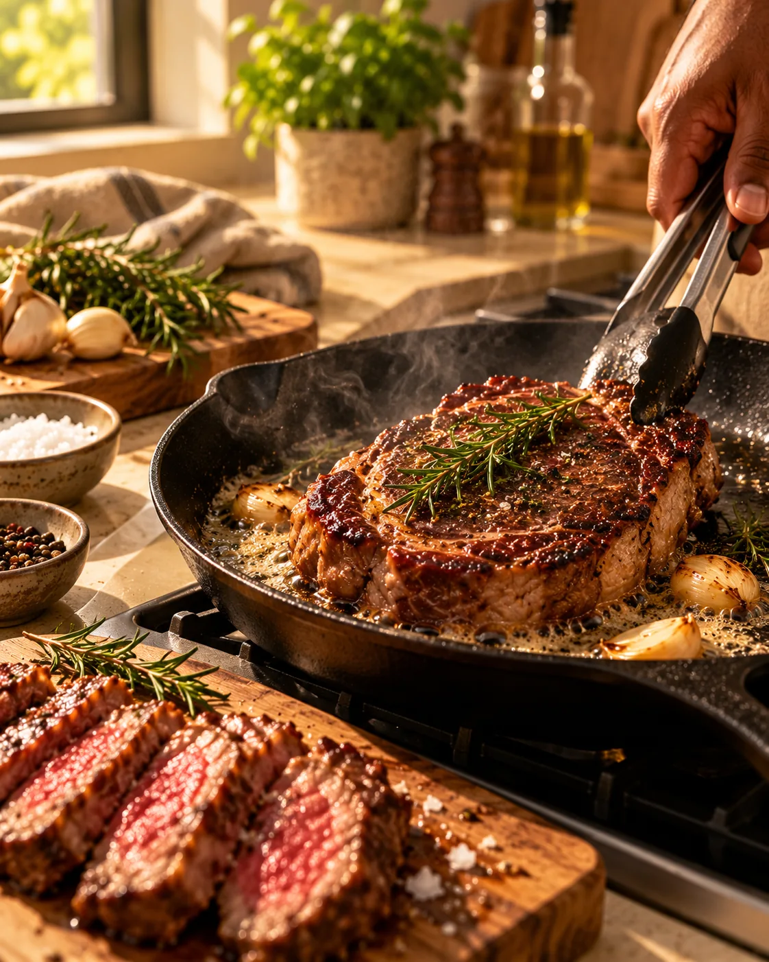 Finish — editorial demonstration of the sous vide cooking process