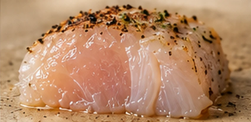 Translucent-looking cod showing a softer, less-set texture